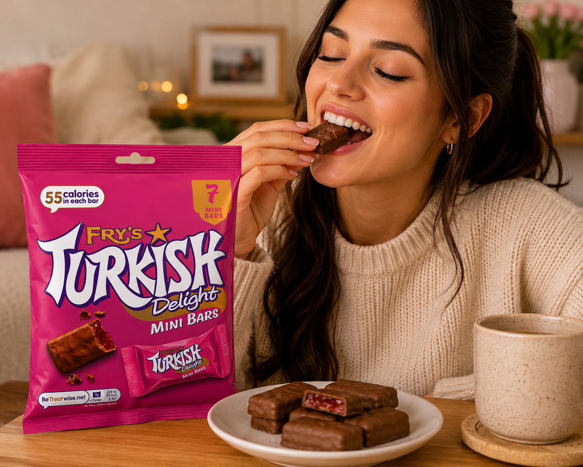 Fry's Turkish Delight Mini Bars 3 x 105g – 21 Milk Chocolate Covered Mini Treats
