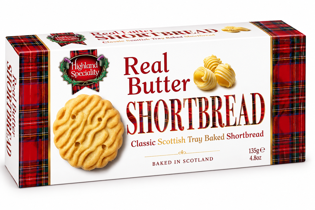 Highland Speciality Real Butter Shortbread 3 Pack – Traditional Scottish Shortbread Biscuits