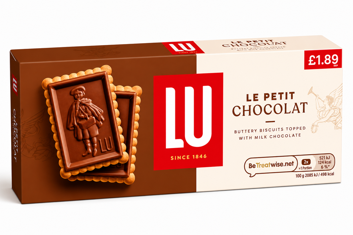 LU Le Petit Chocolat Biscuits 2 Pack – French Biscuits with Milk Chocolate