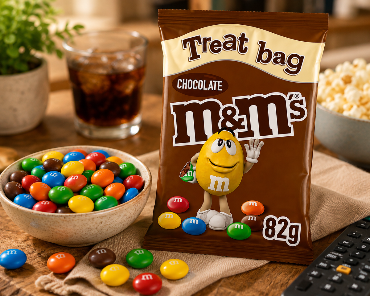 M&M's Milk Chocolate Treat Bags 2 x 82g – Colourful Chocolate Candy