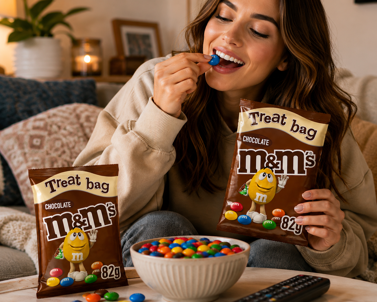 M&M's Milk Chocolate Treat Bags 2 x 82g – Colourful Chocolate Candy