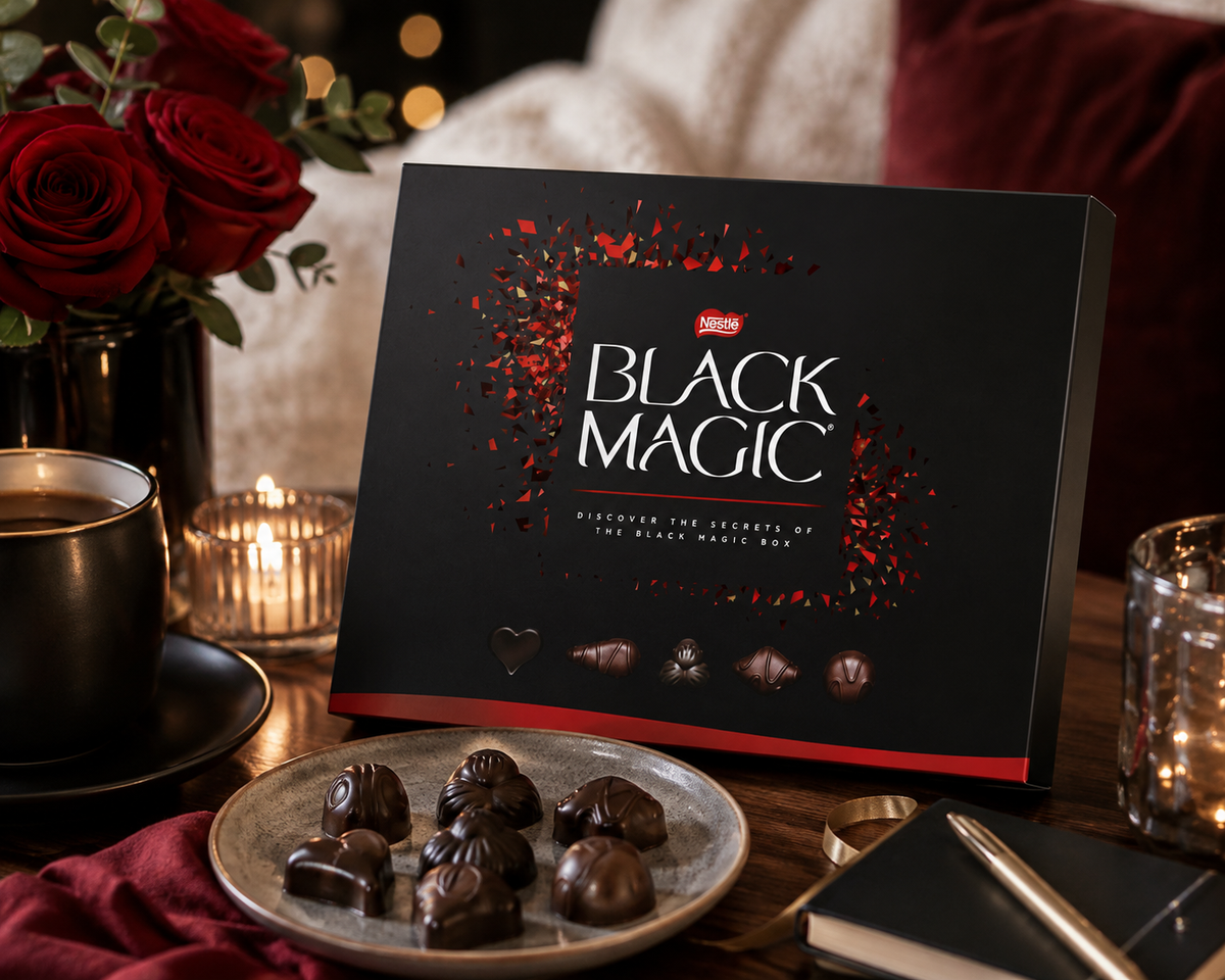 Nestlé Black Magic Dark Chocolate Assortment Box 174g – Classic Filled Chocolates