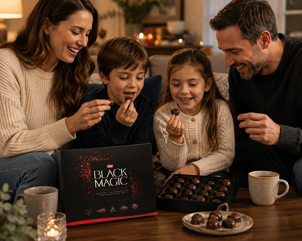 Nestlé Black Magic Dark Chocolate Assortment Box 174g – Classic Filled Chocolates