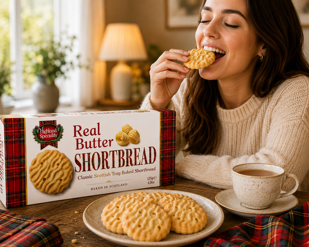 Highland Speciality Real Butter Shortbread 3 Pack – Traditional Scottish Shortbread Biscuits