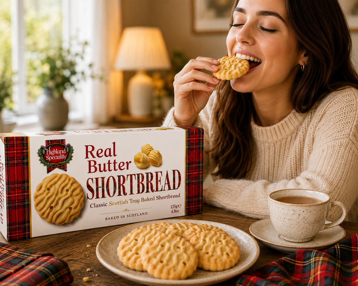 Highland Speciality Real Butter Shortbread 3 Pack – Traditional Scottish Shortbread Biscuits
