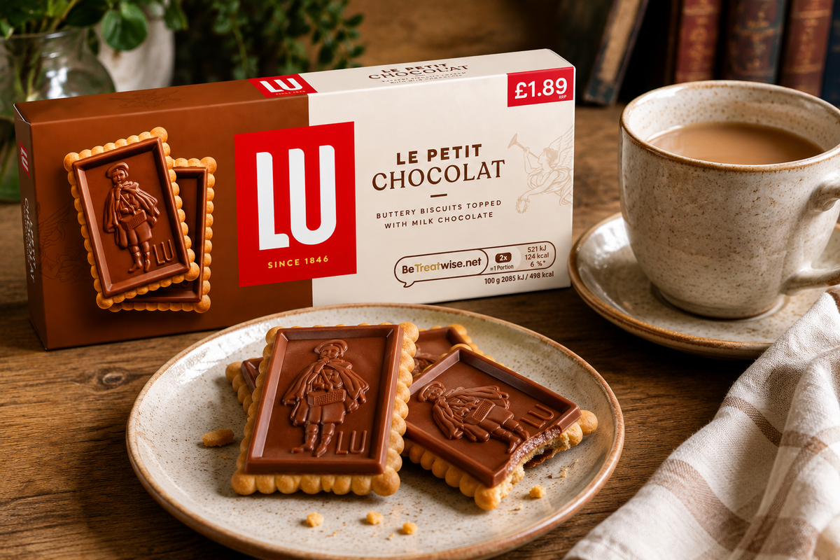 LU Le Petit Chocolat Biscuits 2 Pack – French Biscuits with Milk Chocolate