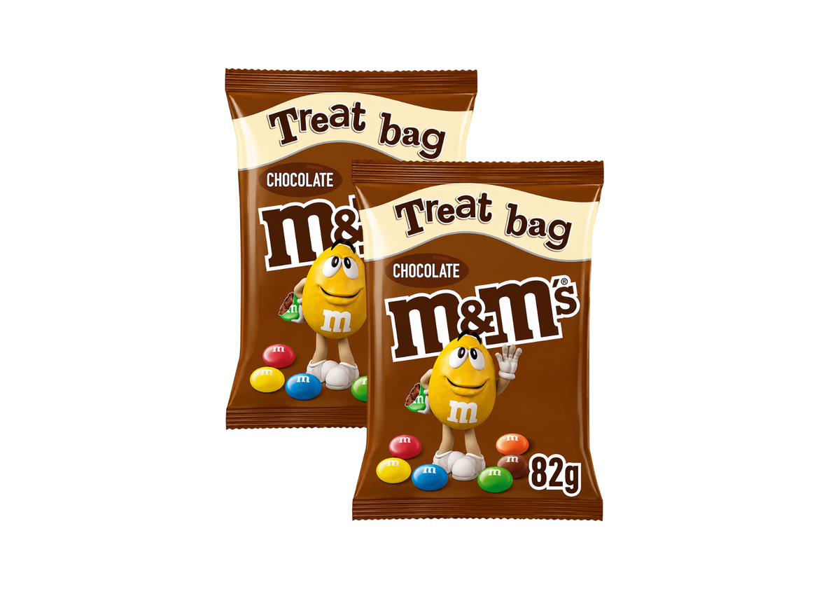 M&M's Milk Chocolate Treat Bags 2 x 82g – Colourful Chocolate Candy